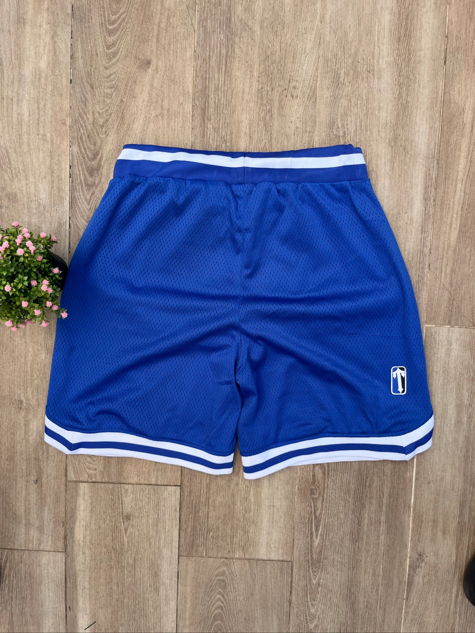 Trapstar broek | Mesh basketbal shorts | Blauw | Maat L – photo 2